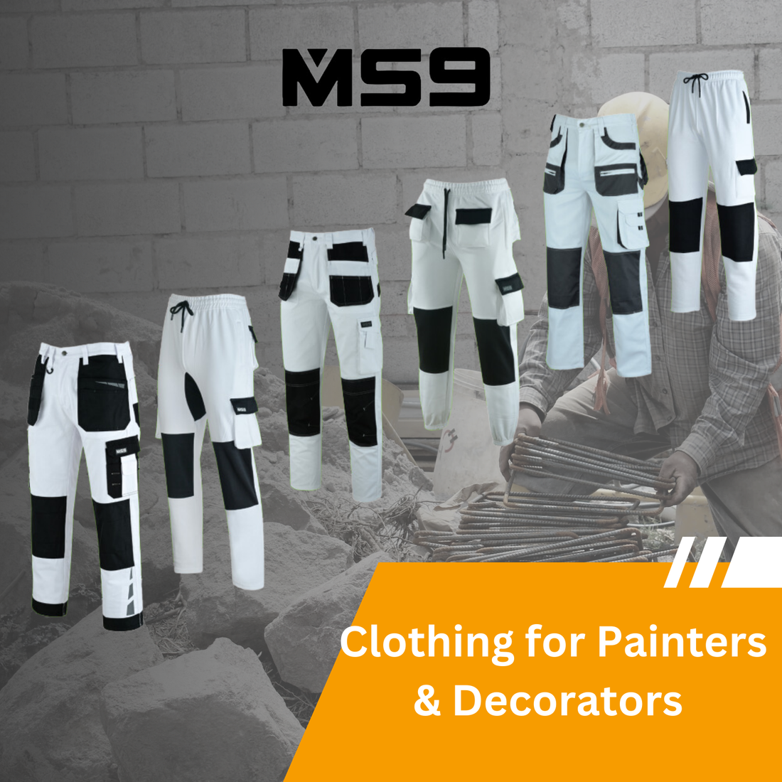 Painter trousers decorators trousers work pants work shorts