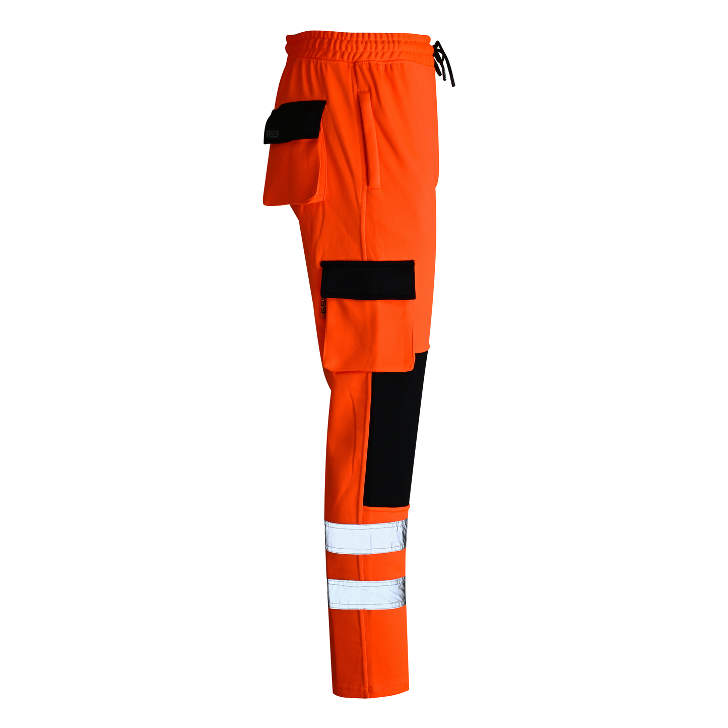 MS9 H10 Men's Hi Viz Vis High Visibility Fleece Regular Fit Work Cargo Painter Trousers Joggers Bottoms
