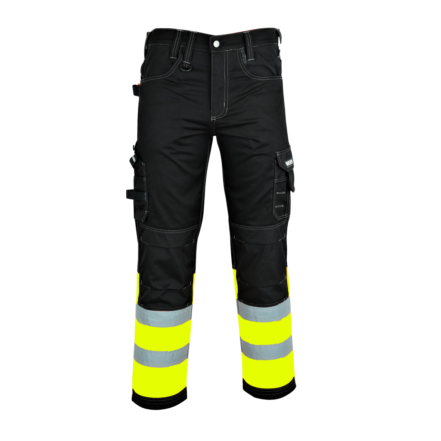 MS9 Mens Hi Viz Vis  Cargo Combat Holster Pockets Tactical Working Work Trouser Trousers Pants Jeans