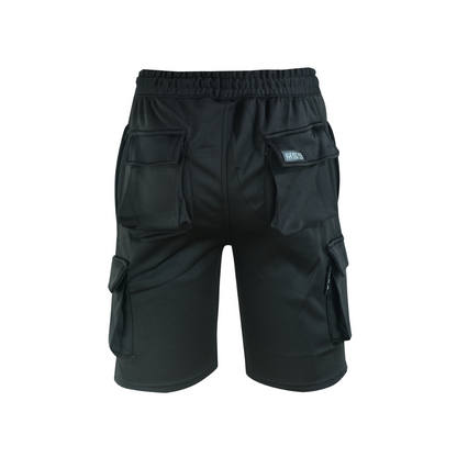 MS9 Men's Fleece Shorts Cargo Pockets Tracksuit Jogging Work Utility Shorts Hi viz Vis High Vissibility H5
