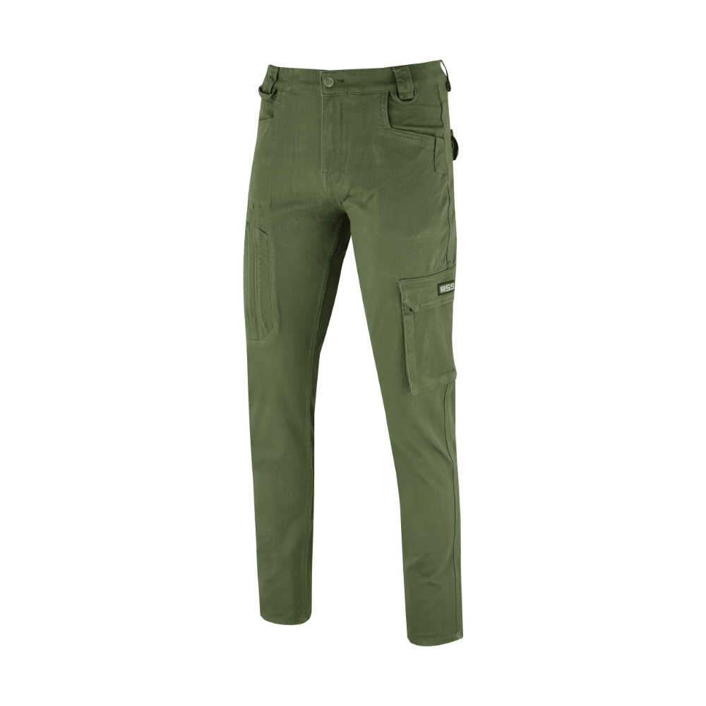 MS9 K1 Mens Cargo Slim Fit Stretch Work Pants - MS9