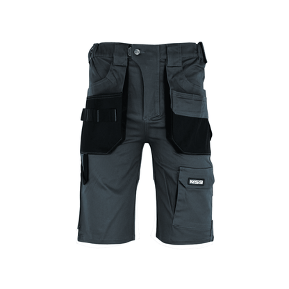 MS9 F1 Mens Cargo Slim Fit Stretch Work Shorts - MS9