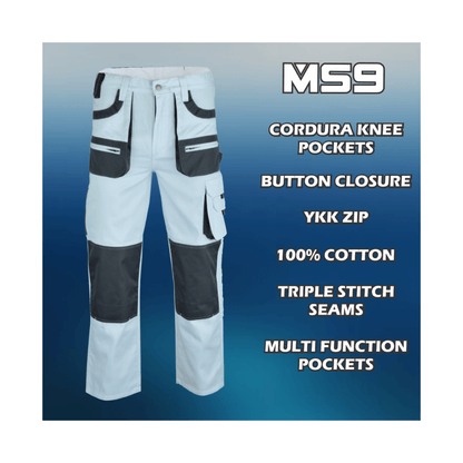 MS9 1155 Mens Painters Decorators Cargo Work Trouser - MS9