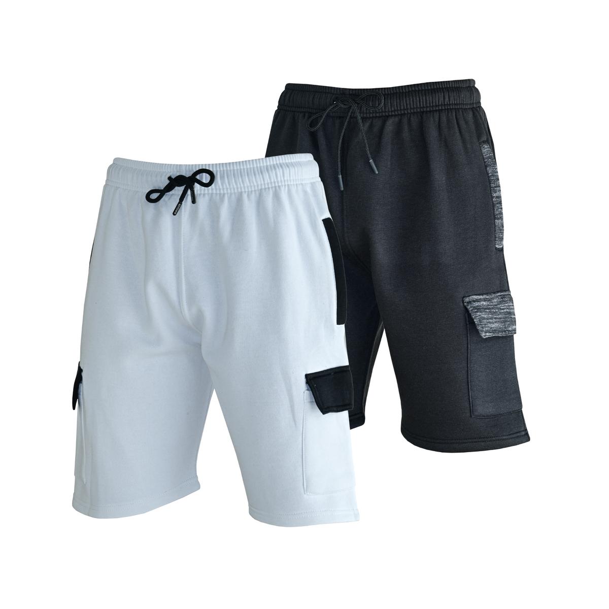 MS9 Mens Cargo Jogging Bottom Fleece Work Shorts Tracksuit Cargo Short