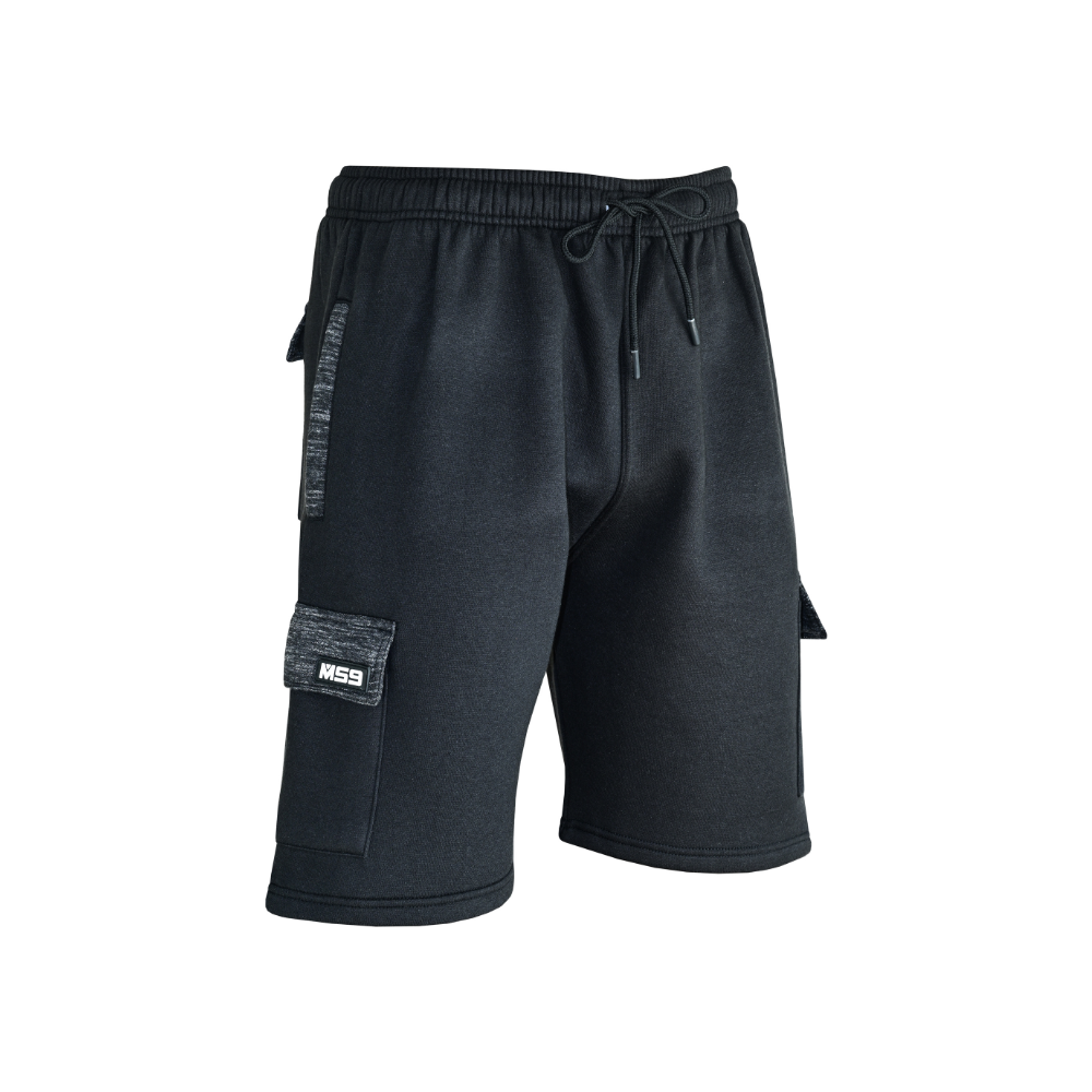 MS9 Mens Cargo Jogging Bottom Fleece Work Shorts Tracksuit Cargo Shorts H15
