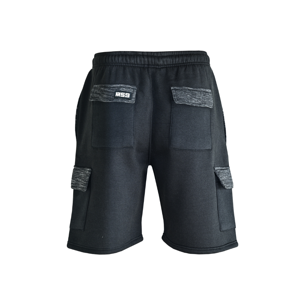 MS9 Mens Cargo Jogging Bottom Fleece Work Shorts Tracksuit Cargo Shorts H15