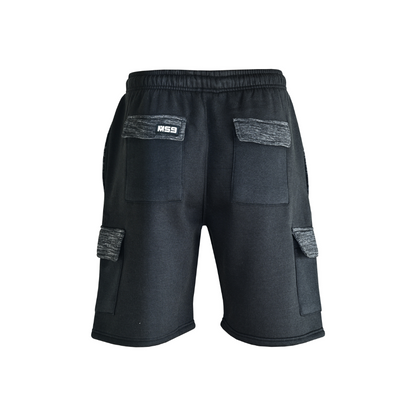 MS9 Mens Cargo Jogging Bottom Fleece Work Shorts Tracksuit Cargo Shorts H15