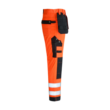 MS9 Mens Hi Viz Vis  Cargo Combat Holster Pockets Tactical Working Work Trouser Trousers Pants Jeans