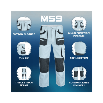 MS9 1155 Mens Painters Decorators Cargo Work Trouser - MS9