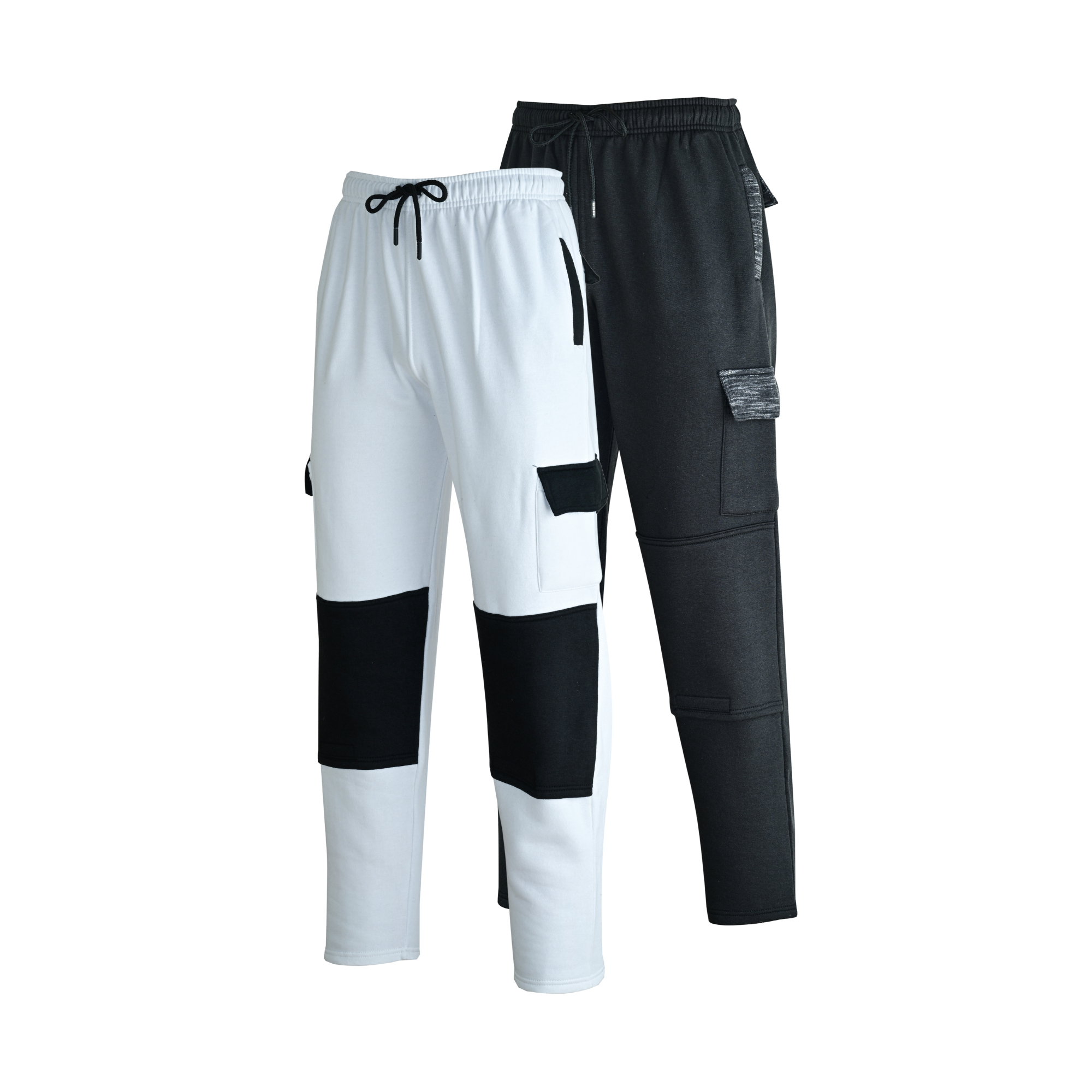 MS9 Men's Cargo Combat Fleece Trouser Work Tracksuit Jogging Bottoms Pants H20