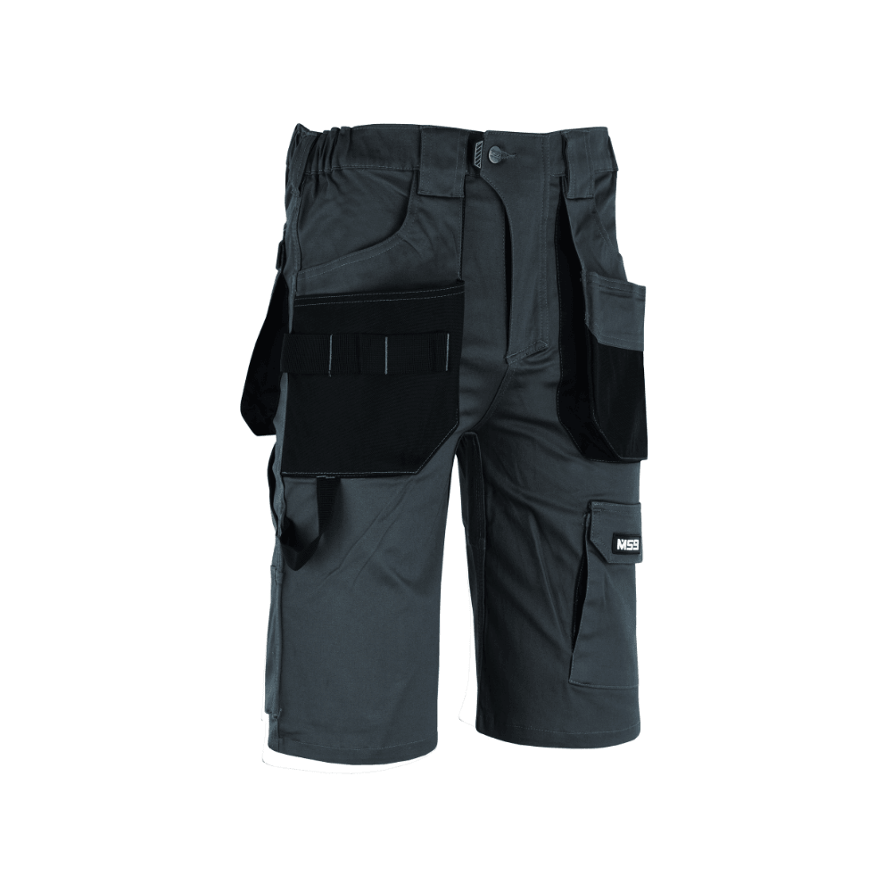 MS9 F1 Mens Cargo Slim Fit Stretch Work Shorts - MS9