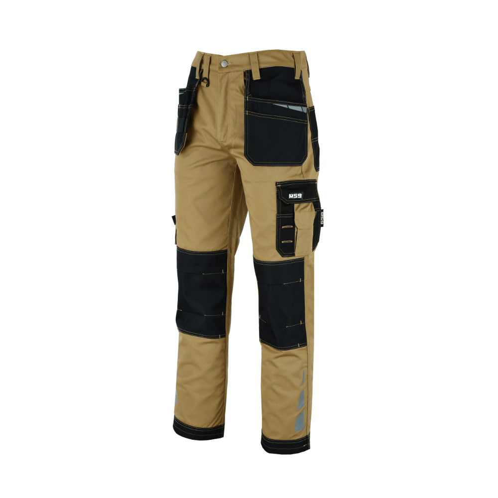 MS9 E1 Mens Hi Viz Cargo Combat Holster Pockets Trousers - MS9