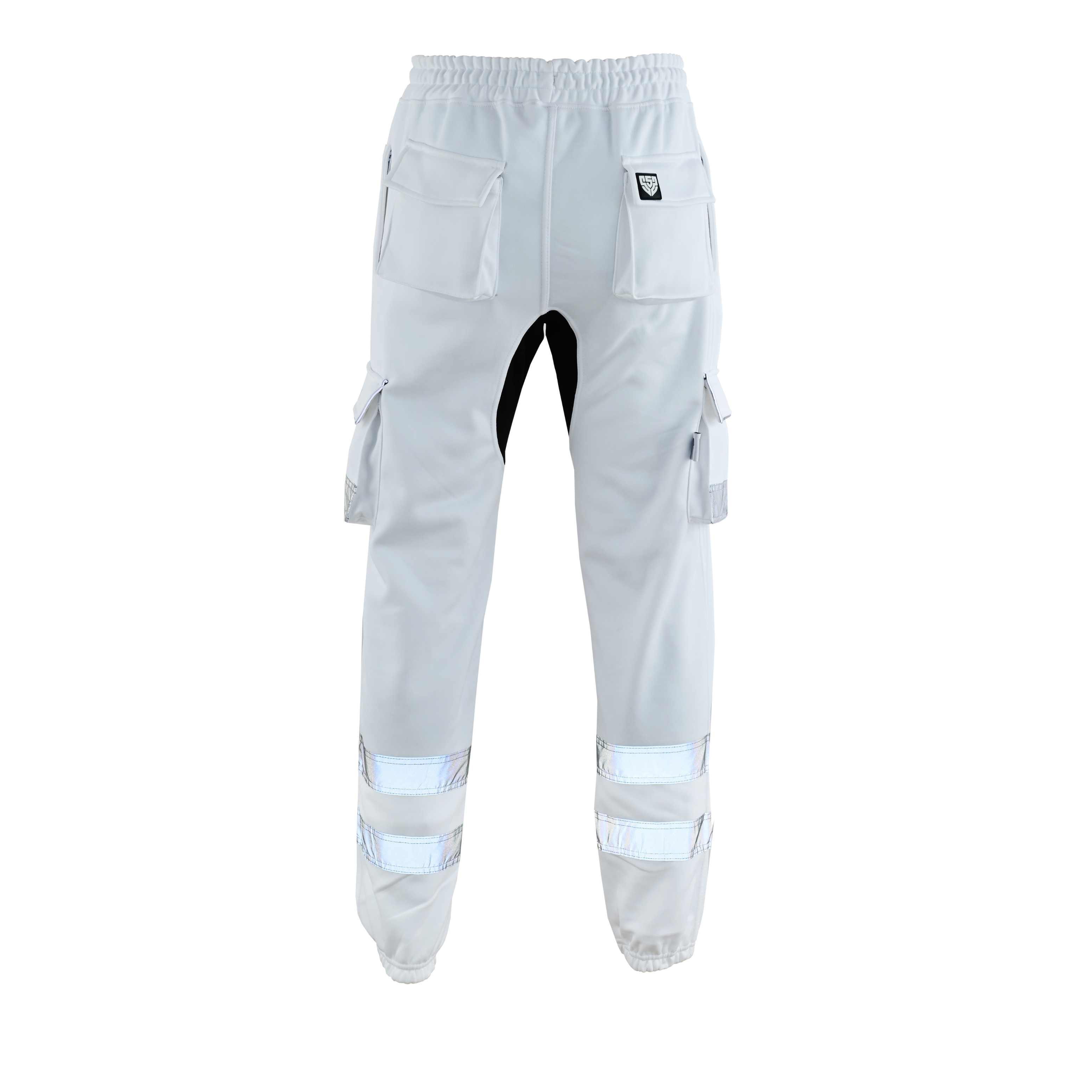 MS9 SS2 Men's Hi Viz Vis High Visibility Pocket Reflective Tape Fleece Regular Fit Work Cargo Painter Trousers Joggers Bottoms