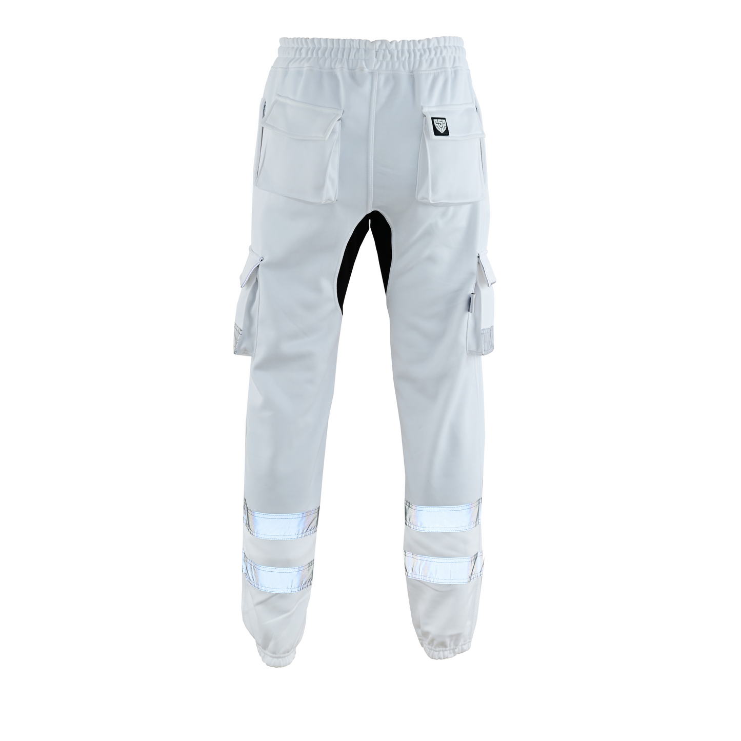 MS9 SS2 Men's Hi Viz Vis High Visibility Pocket Reflective Tape Fleece Regular Fit Work Cargo Painter Trousers Joggers Bottoms