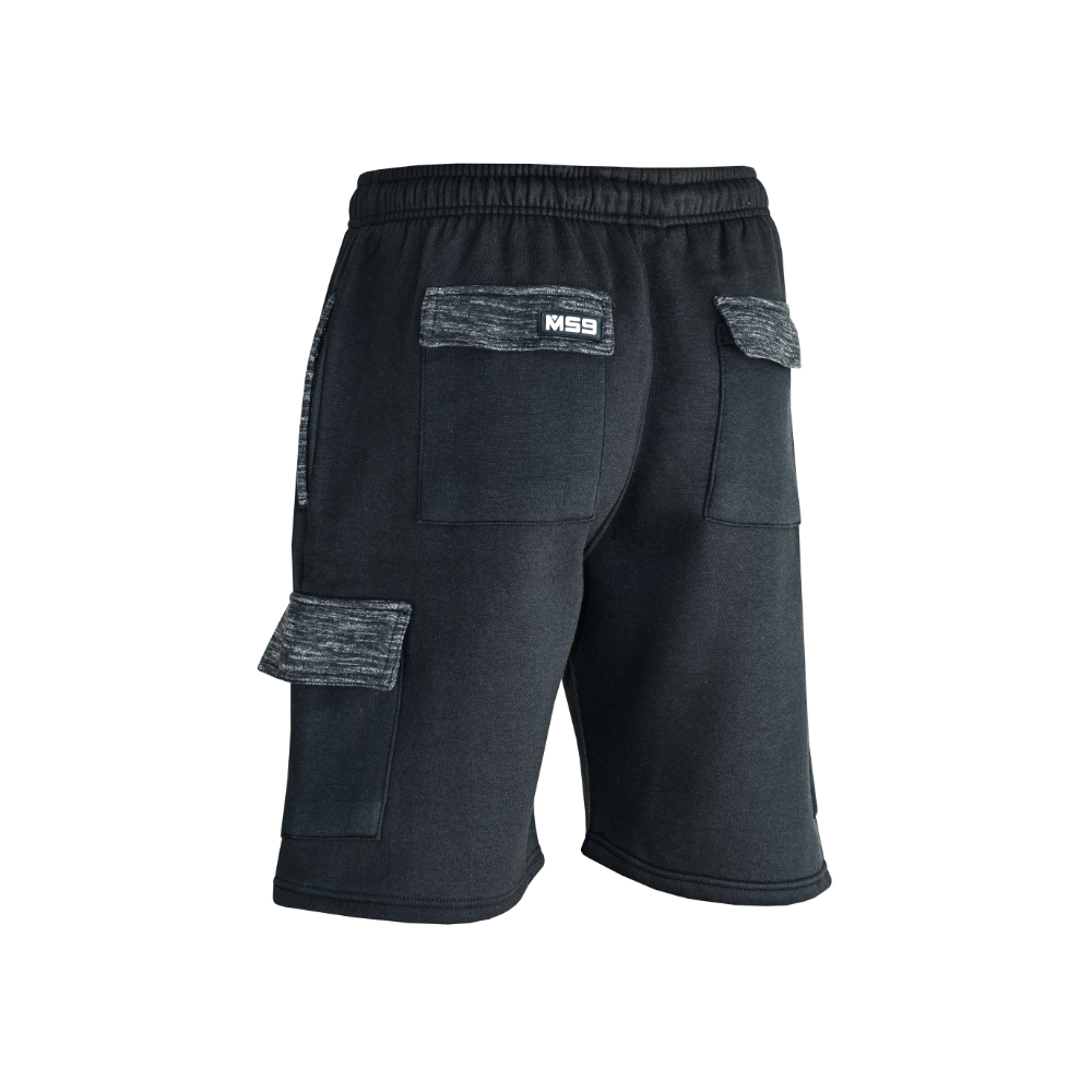 MS9 Mens Cargo Jogging Bottom Fleece Work Shorts Tracksuit Cargo Shorts H15