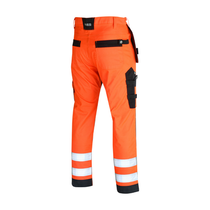 MS9 Mens Hi Viz Vis  Cargo Combat Holster Pockets Tactical Working Work Trouser Trousers Pants Jeans