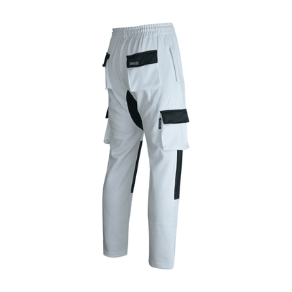 MS9 H10 White Mens Painters Fleece Decorators Work Trousers - MS9