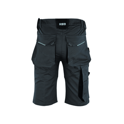 MS9 F1 Mens Cargo Slim Fit Stretch Work Shorts - MS9
