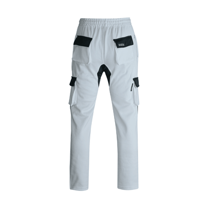 MS9 H10 White Mens Painters Fleece Decorators Work Trousers - MS9