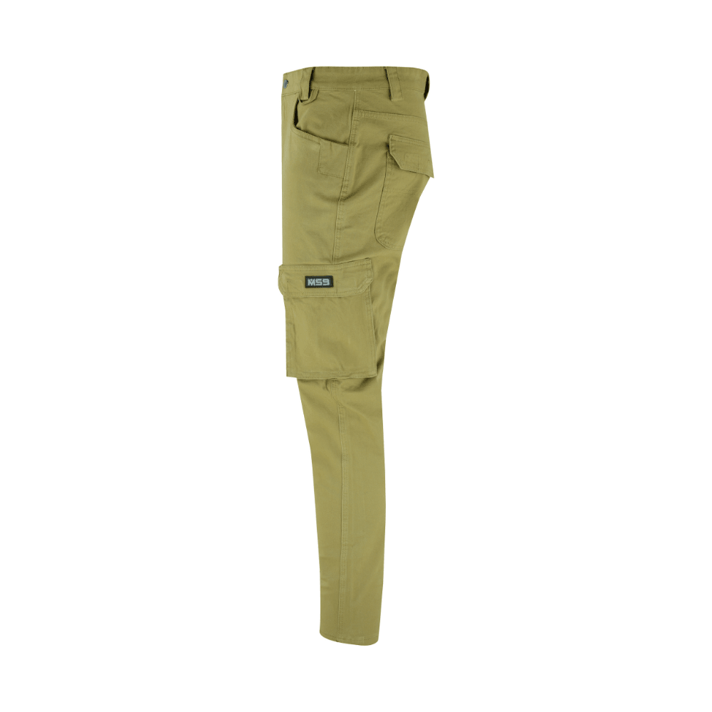 MS9 K1 Mens Cargo Slim Fit Stretch Work Pants - MS9