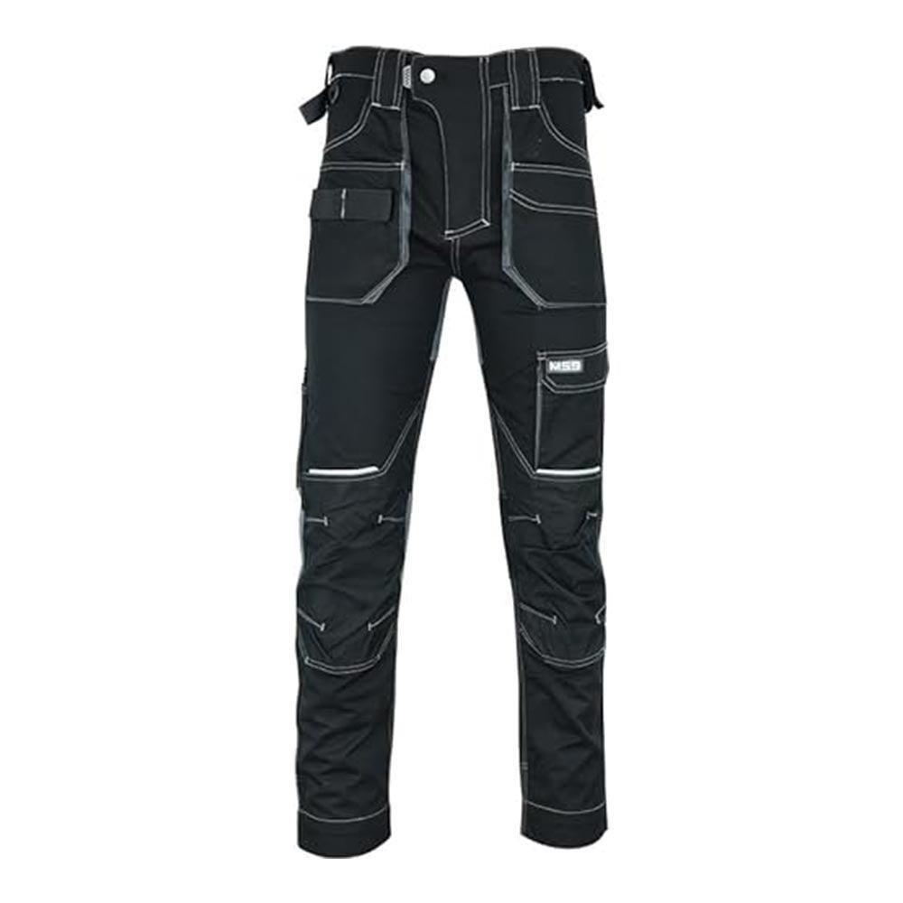 MS9- F1 Mens Cargo Slim Fit Stretch Spandex Flexible Work Trousers - MS9