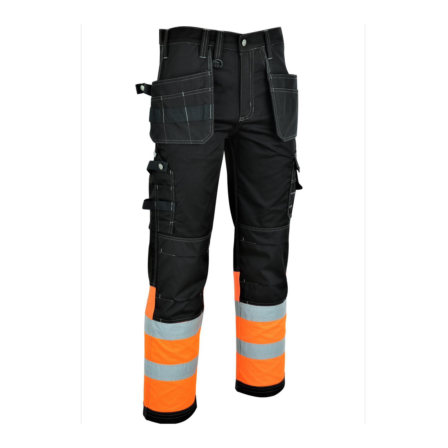 MS9 Mens Hi Viz Vis  Cargo Combat Holster Pockets Tactical Working Work Trouser Trousers Pants Jeans