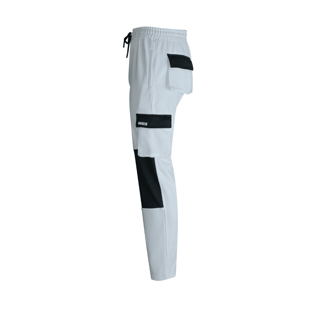 MS9 H10 White Mens Painters Fleece Decorators Work Trousers - MS9