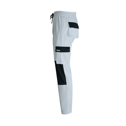 MS9 H10 White Mens Painters Fleece Decorators Work Trousers - MS9