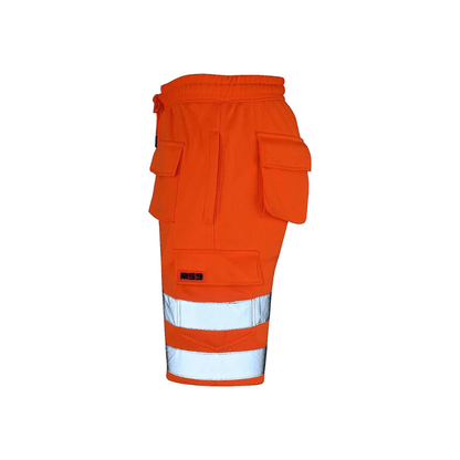 MS9 H5 Mens High Visibility Shorts Fleece Cargo Work Shorts - MS9