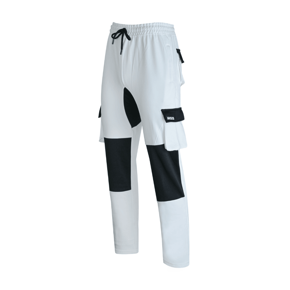 MS9 H10 White Mens Painters Fleece Decorators Work Trousers - MS9