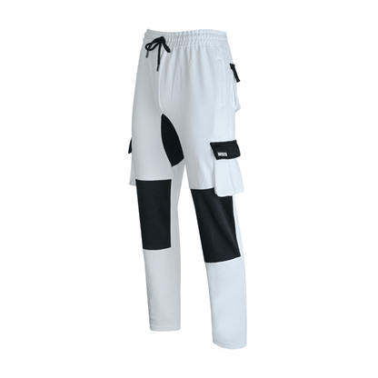 MS9 H10 White Mens Painters Fleece Decorators Work Trousers - MS9