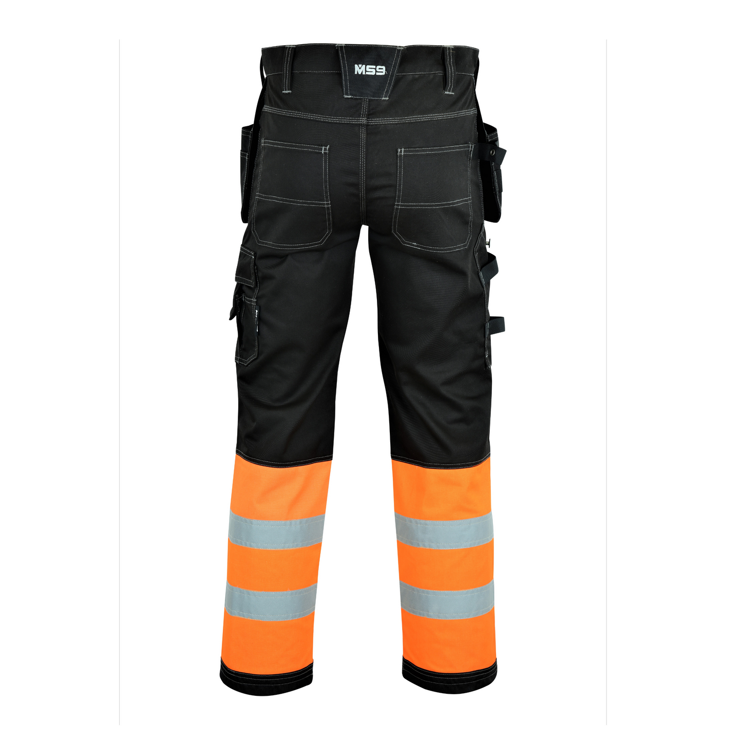 MS9 Mens Hi Viz Vis  Cargo Combat Holster Pockets Tactical Working Work Trouser Trousers Pants Jeans