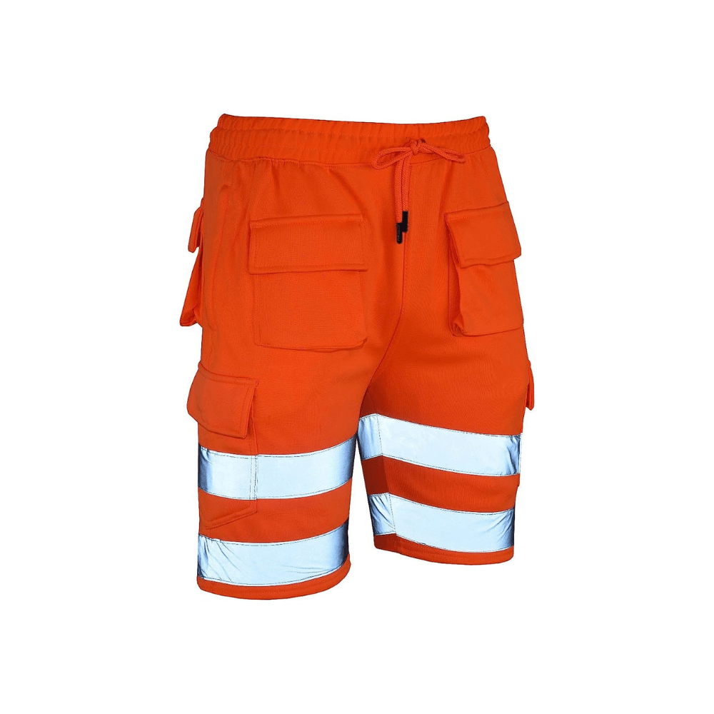 MS9 H5 Mens High Visibility Shorts Fleece Cargo Work Shorts - MS9