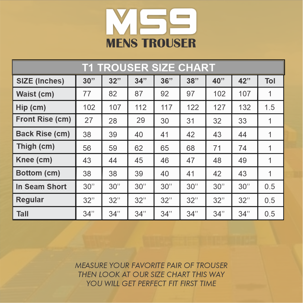 MS9 Men's Cargo Slim Fit Stretch Spandex Work Trousers Pants Jeans T1