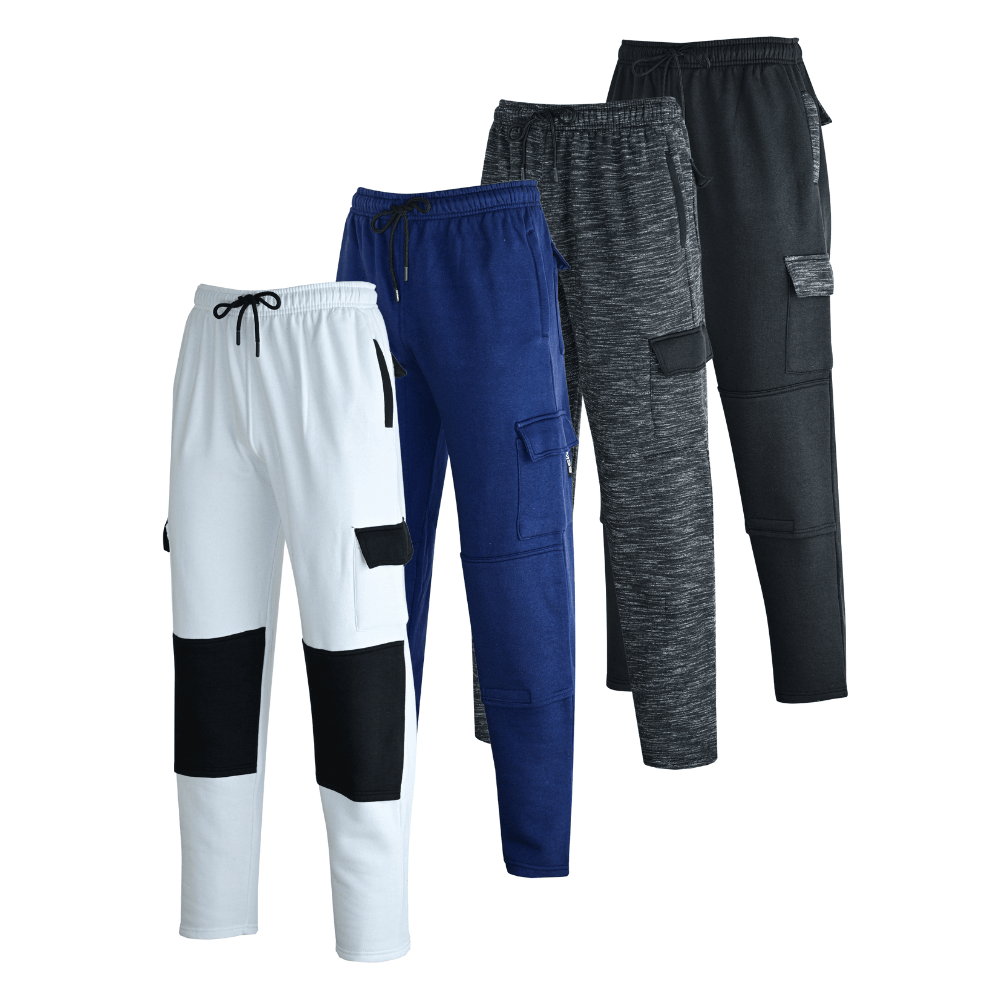 MS9 H20 Mens Cargo Fleece Work Trousers Joggers